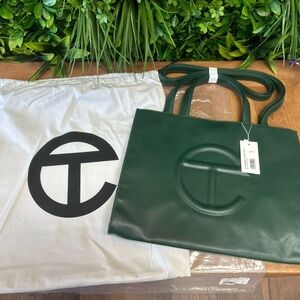 Telfar Medium Shopper Bag Olive Green